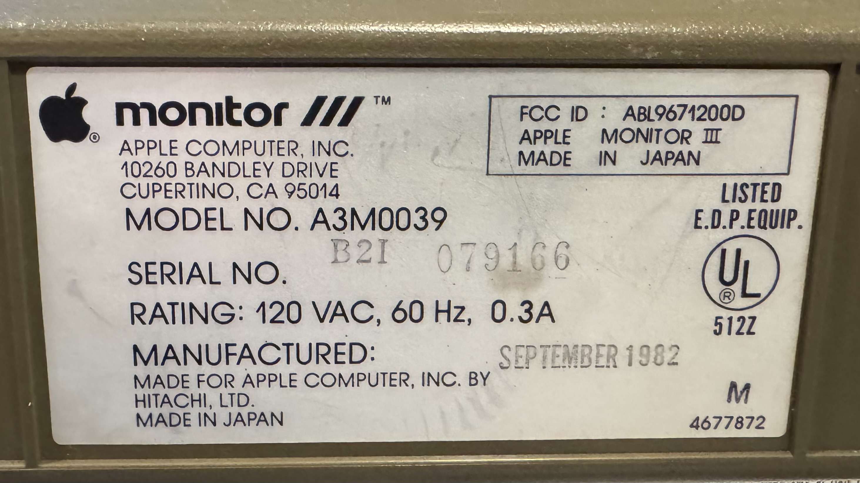 Apple Monitor III
